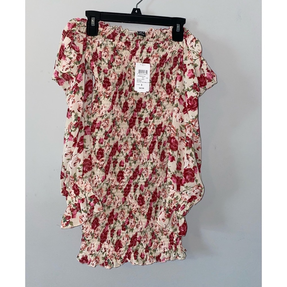 Smocked mini dress